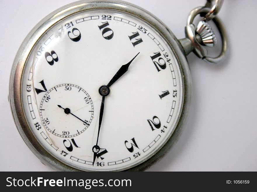 Pocket watch in closeup