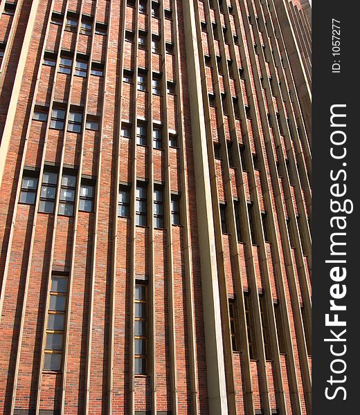 Red bricks high building