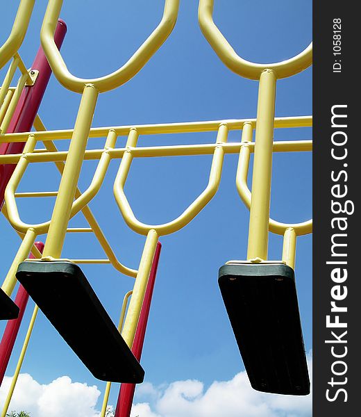 A close up of a playground ladders. A representation of the corporate steps. Abstract concept. A close up of a playground ladders. A representation of the corporate steps. Abstract concept.