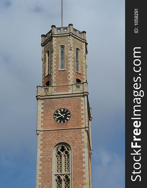 Tower of old post building in Hamburg, Germany. Tower of old post building in Hamburg, Germany