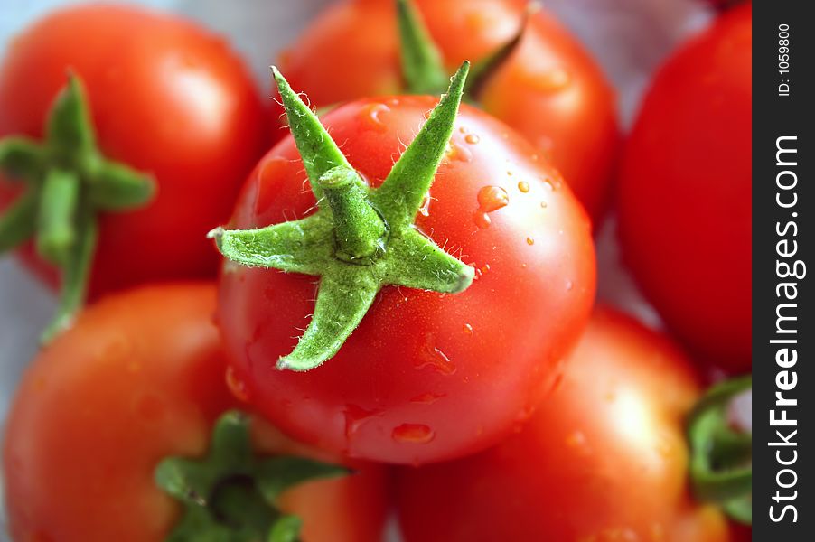 Fresh red tomatoes