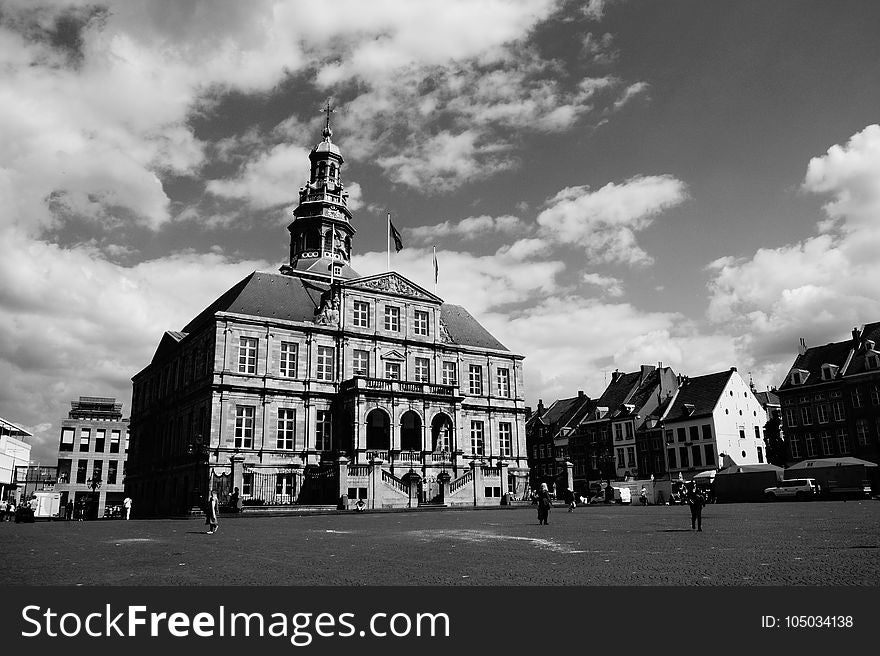 Architecture, Black-and-white, Buildings, Castle