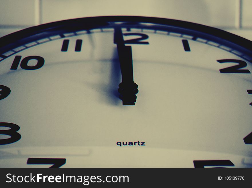 Black-and-white, Clock, Close, -up,