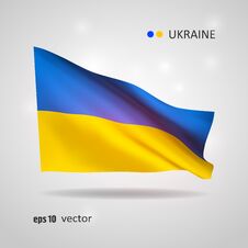 Vector Flag Of Ukraine Royalty Free Stock Images