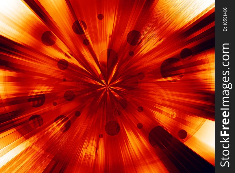 Fire Explosion Abstract Background