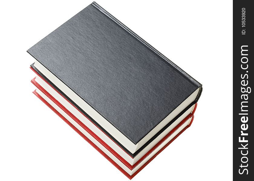 Books isolated on a white background