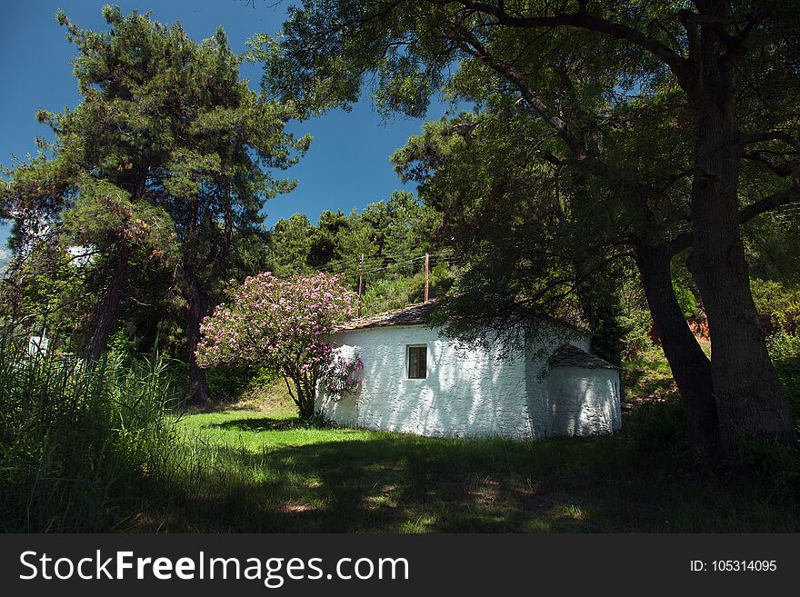 Small Orthodox church in Thassos, Grece