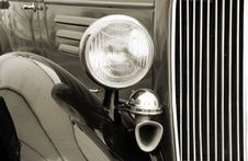 Vintage Car Detail. Sepia Royalty Free Stock Image Vintage Car Detail. Sepia Royalty Free Stock Image