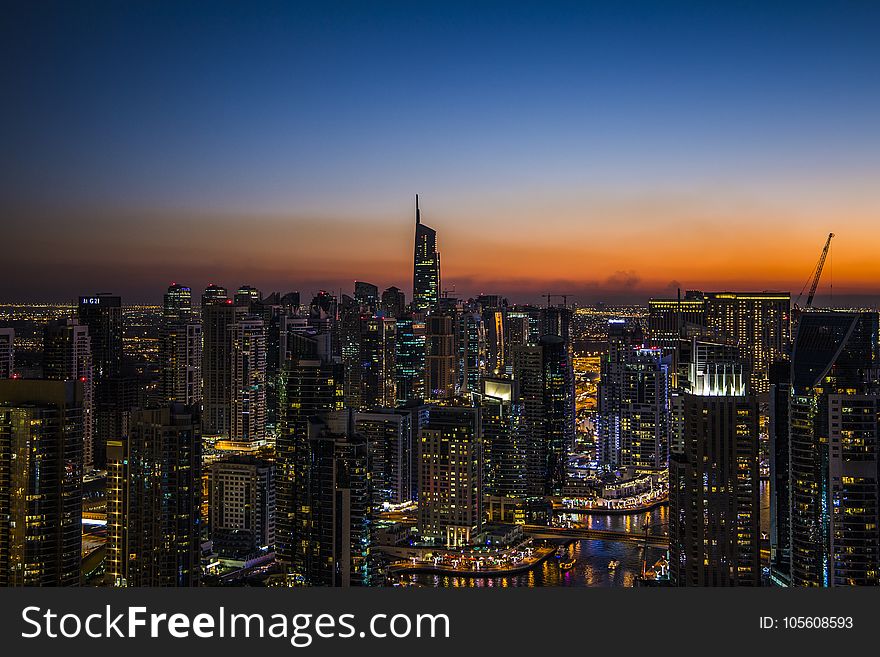 Landscape Photograpy of City during Night