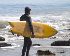 Male Surfer Stock Photo