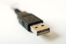 USB Connector Isolated Royalty Free Stock Photo