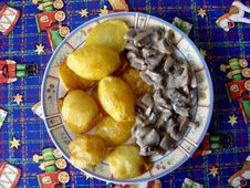 Mushrooms With Potatoes Stock Image Mushrooms With Potatoes Stock Image