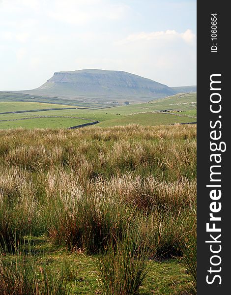 Penyghent - hill in the Yorkshire Dales, England