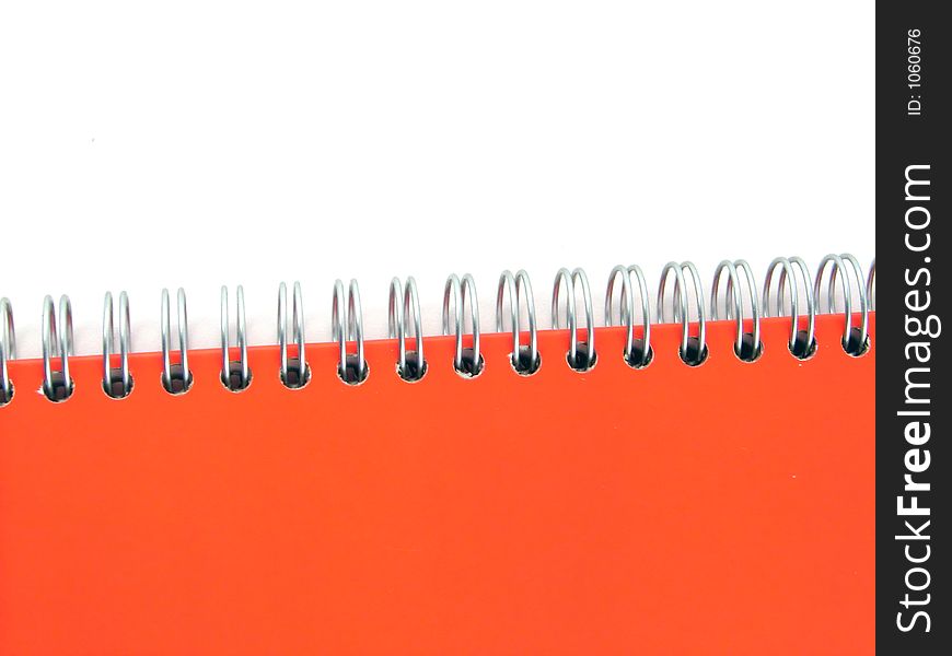 Notebook closeup macro with calendar