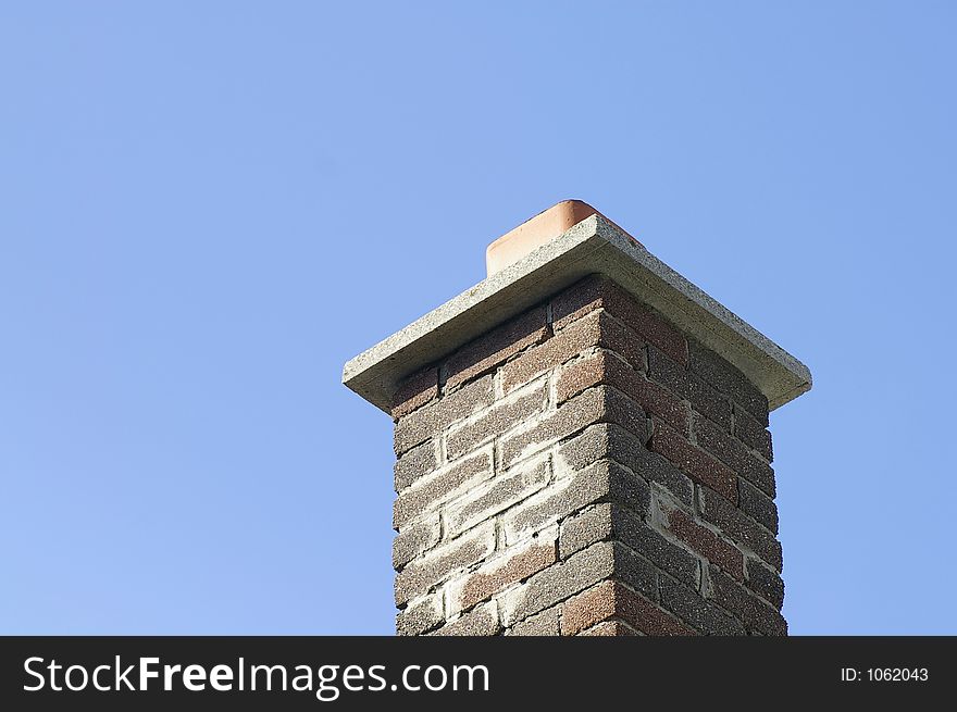 Brown Brick Chimney