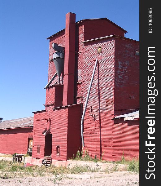 Old bean warehouse in Mountainaire NM.