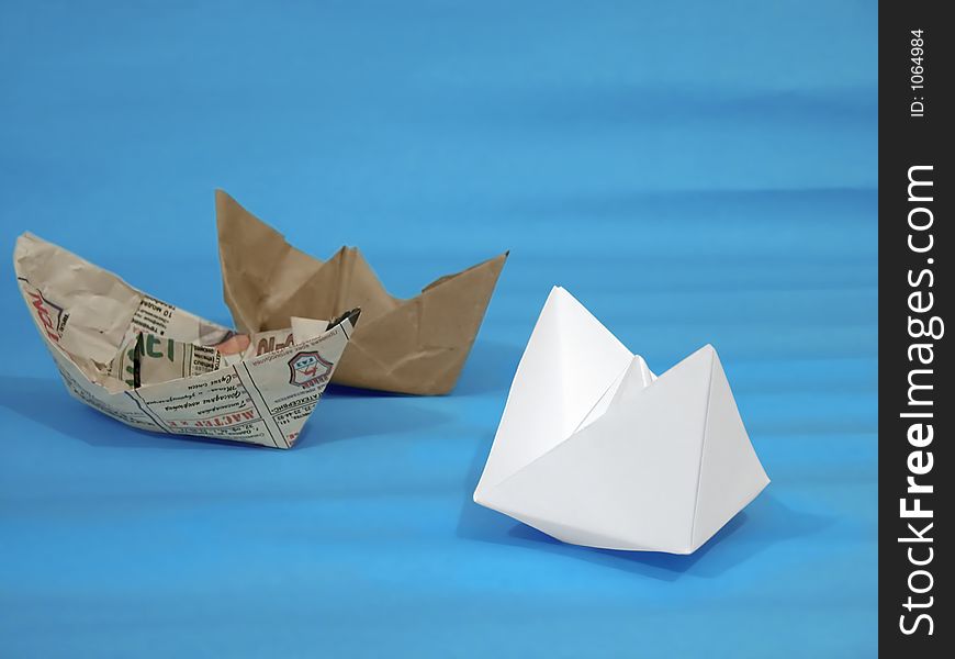 Paper ships. Paper ships