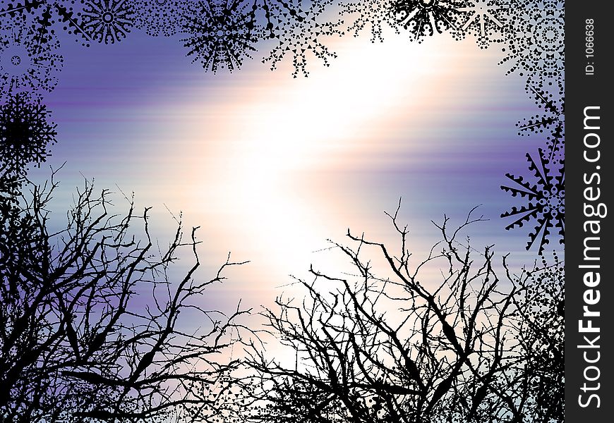 Winter style background. Winter style background