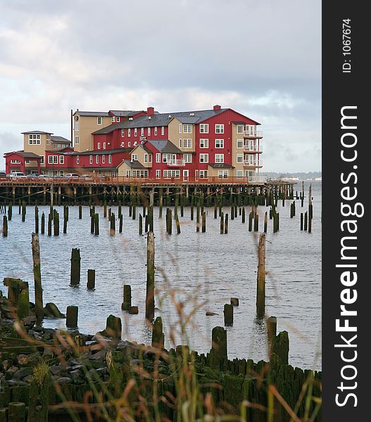 Hotel at an ocean coast. Hotel at an ocean coast