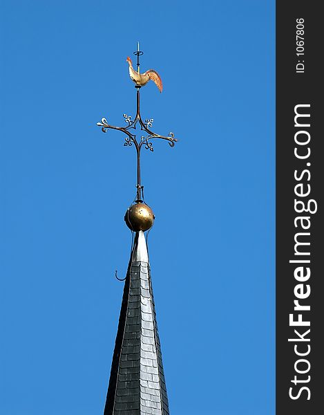 Weathercock on top of church