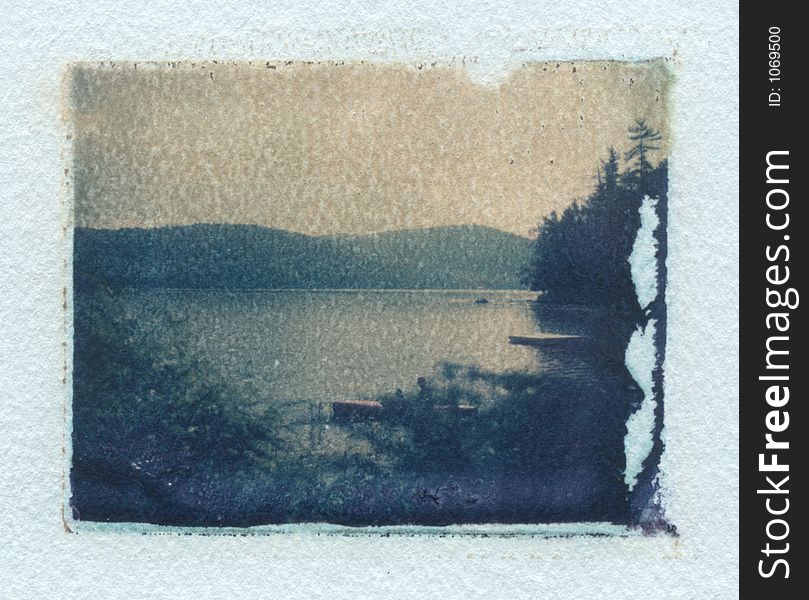 Polaroid image transfer on coloured watercolour paper. The transfer is made by seperating the negative from the print after 10-15 seconds, placing negative onto watercolour paper. Effects often textured, low key, subtle palette.
Kayaker just seen through foliage. Polaroid image transfer on coloured watercolour paper. The transfer is made by seperating the negative from the print after 10-15 seconds, placing negative onto watercolour paper. Effects often textured, low key, subtle palette.
Kayaker just seen through foliage.