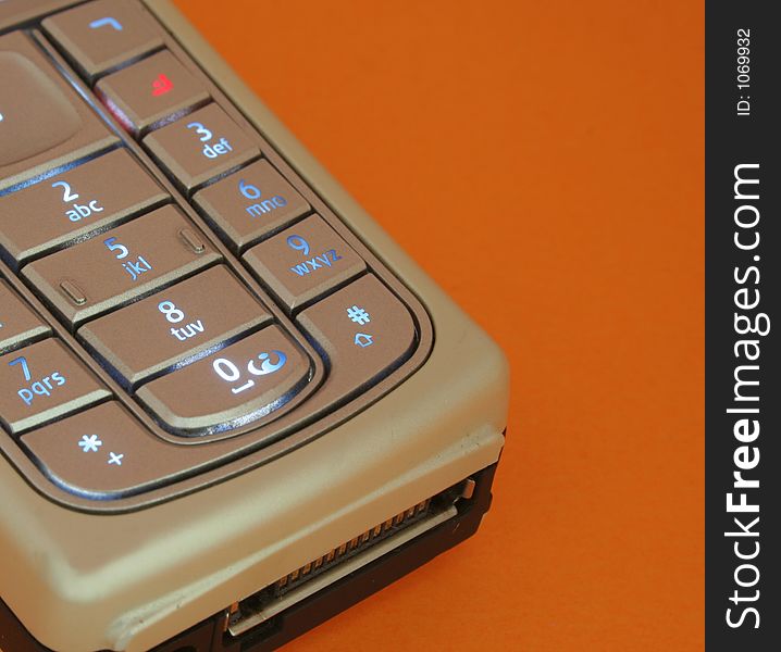 Closeup Of Cellular Phone  Keypad