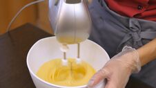 The Pastry Chef Skillfully Performs Holiday Order. Stock Image The Pastry Chef Skillfully Performs Holiday Order. Stock Image