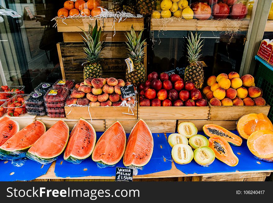 Sliced Fruit Stall