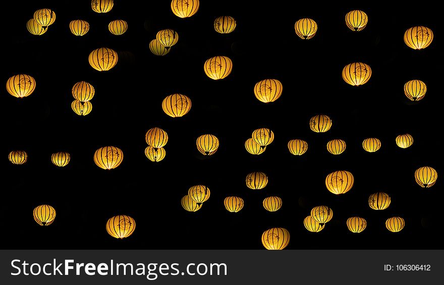 Orange Sky Lanterns