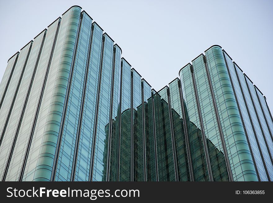 Blue Glass Skyscraper