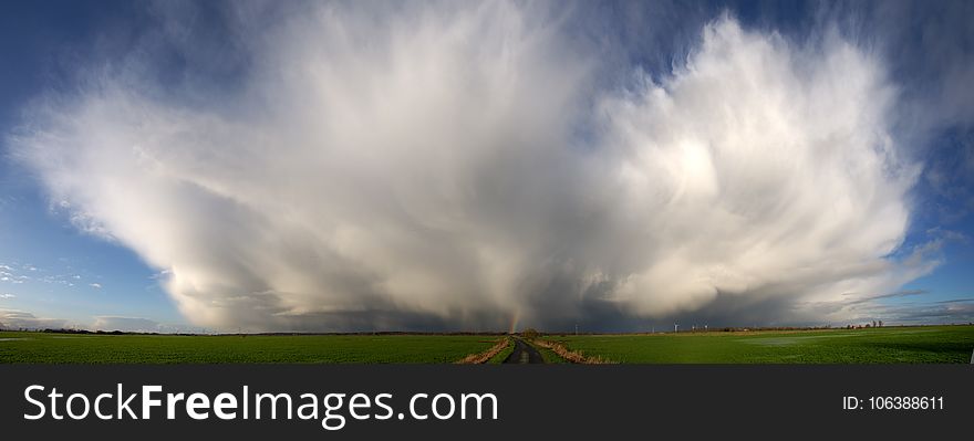 Sky, Cloud, Atmosphere, Grassland