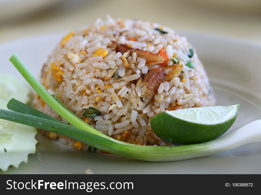 Dish, Rice, Thai Fried Rice, Cuisine