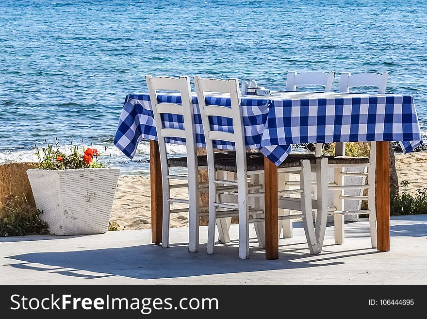 Table, Furniture, Outdoor Furniture, Water