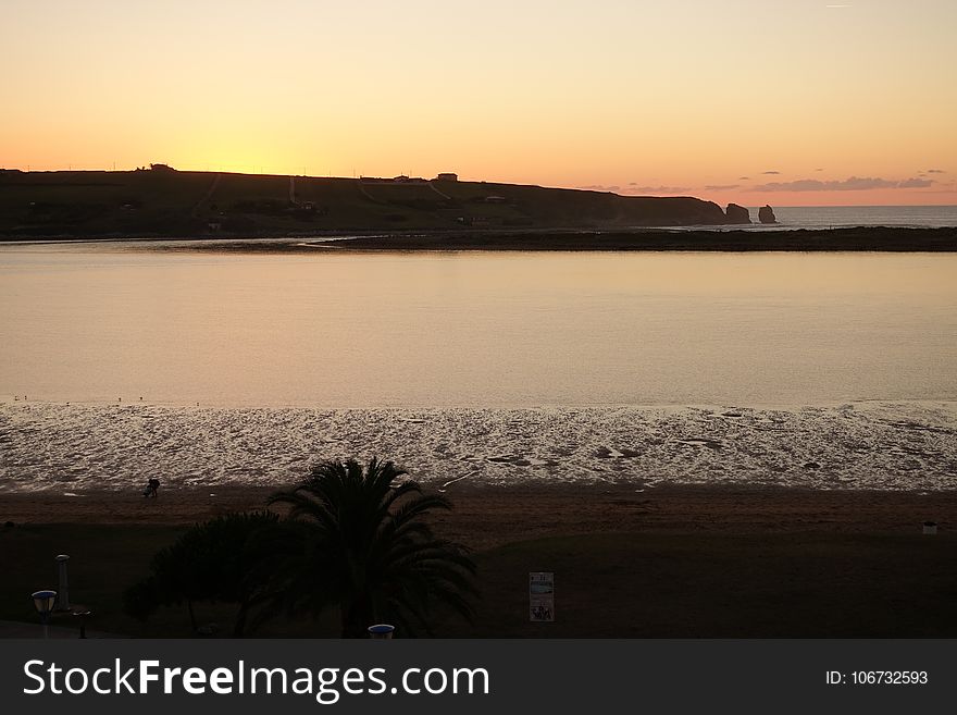 Sky, Sunset, Horizon, Sea