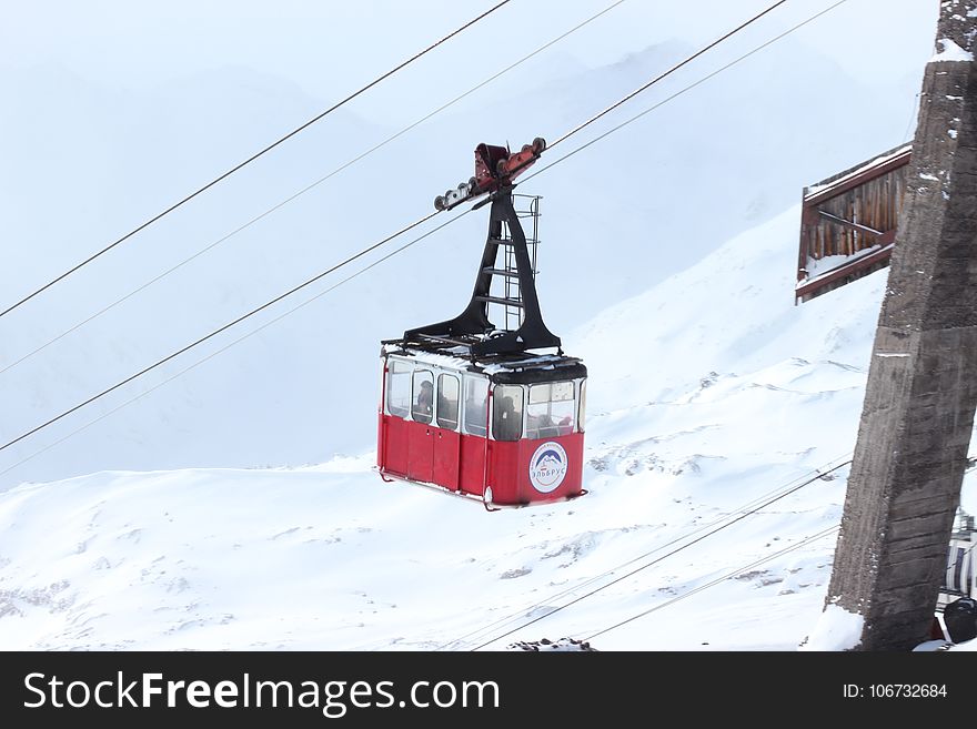 Snow, Cable Car, Winter, Geological Phenomenon