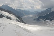 Biggest Glacier Of The Alps Royalty Free Stock Images