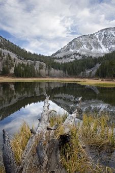 Scenic Mountain Lake,High Sierra Lake Stock Photo