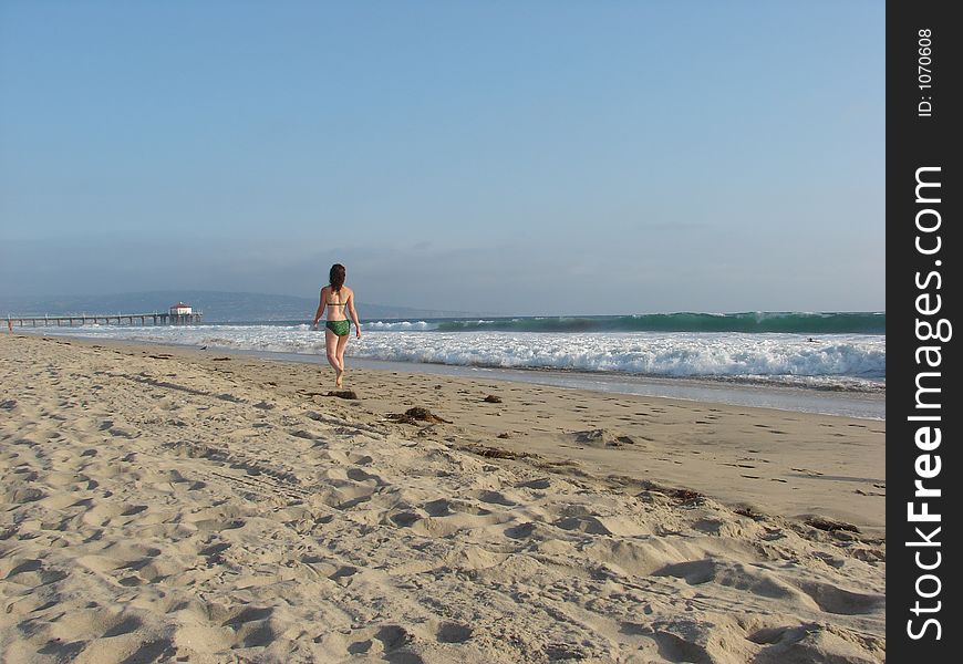 Lady On The Beach
