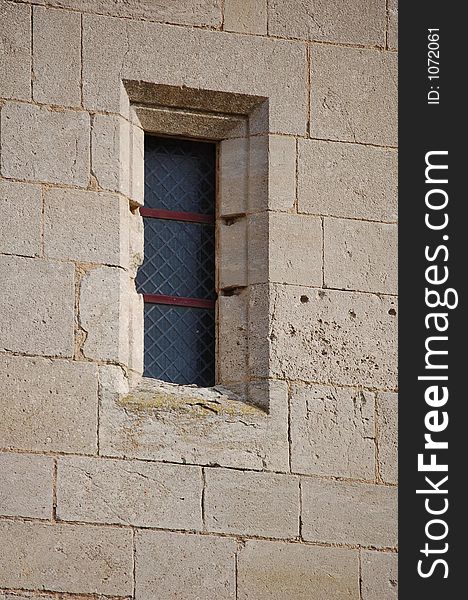 Closeup on a cathedral's window. Closeup on a cathedral's window.