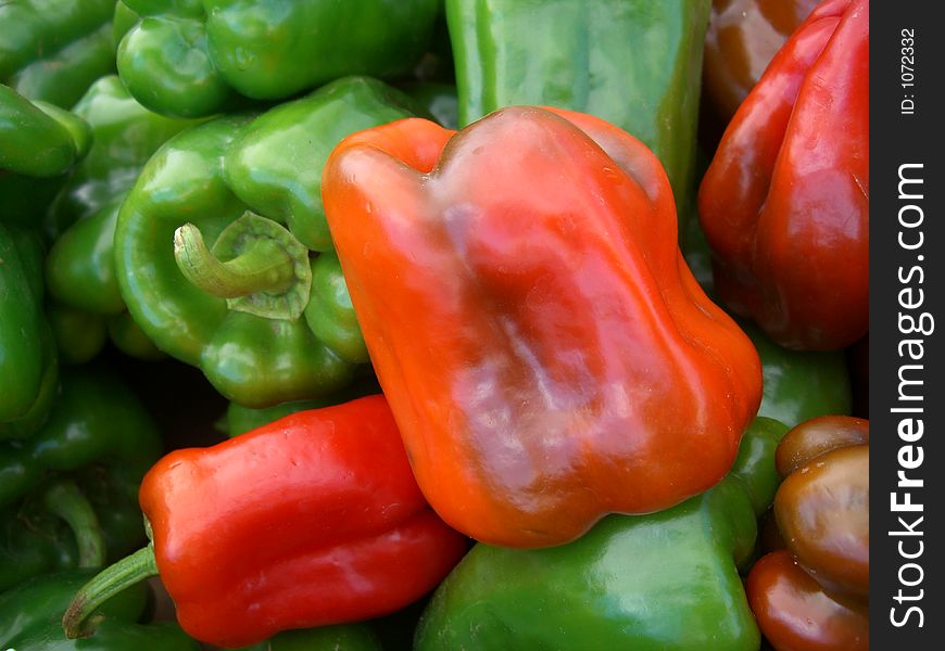 Bell Peppers at Market