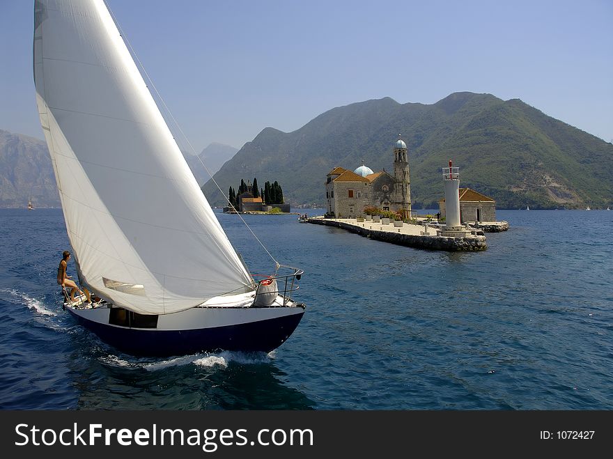 Regata in kotor bay, in montenegro. Regata in kotor bay, in montenegro