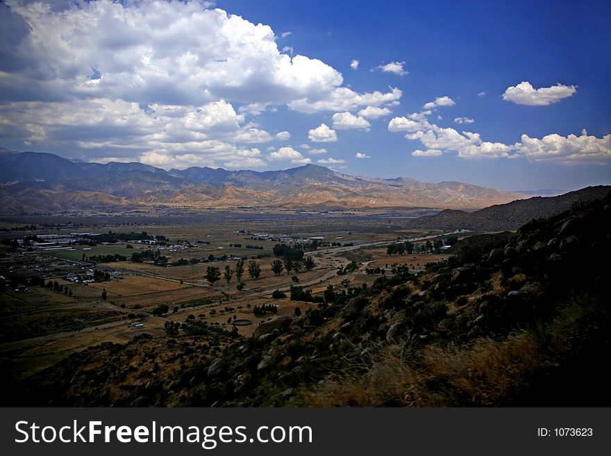 Mountain Range Landscape from High Above