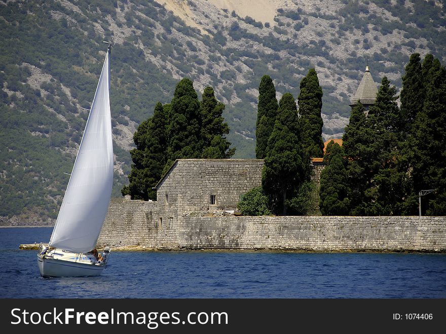 Regata in kotor bay, in montenegro. Regata in kotor bay, in montenegro