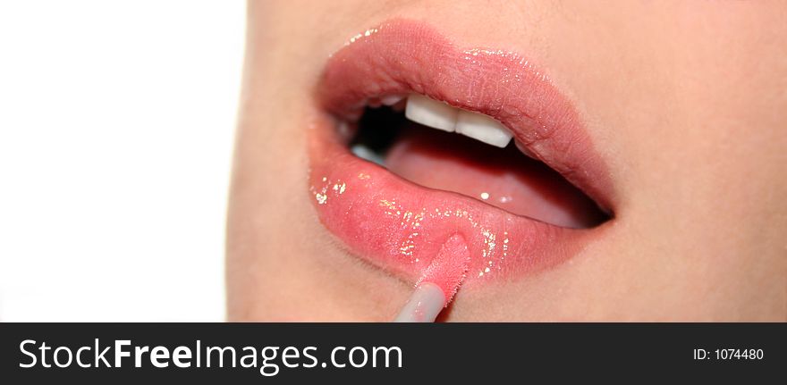 Close-up Gloss Lips