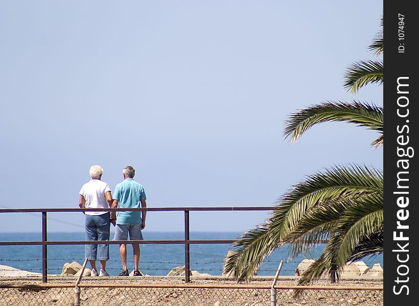 Couple Viewing Ocean