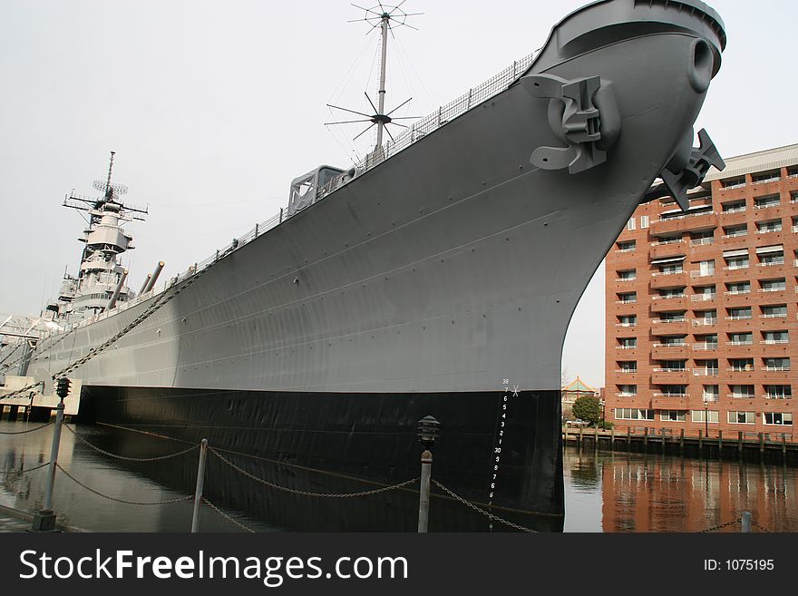 The battleship USS Wisconsin
