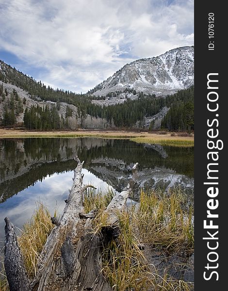 Scenic mountain lake,High Sierra lake