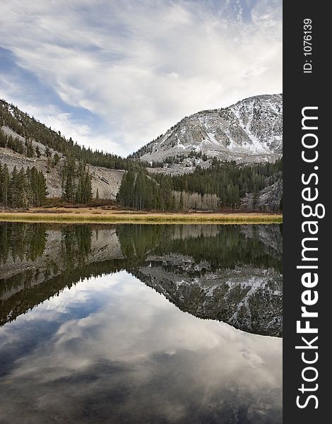 Scenic mountain lake,High Sierra lake