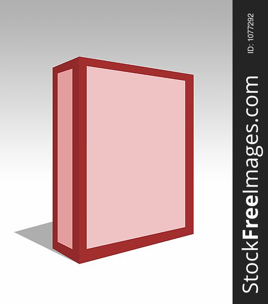 Illustrated blank box for advertising space