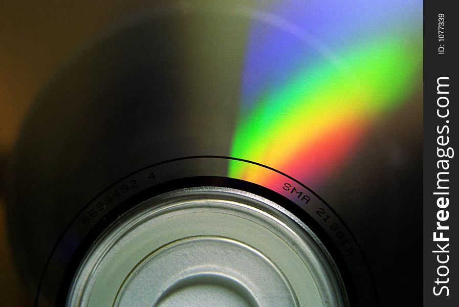 A close view of CD disk. A close view of CD disk